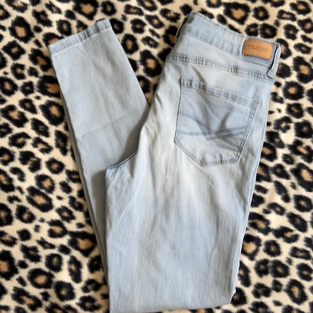 Aeropostale distressed high waisted jegging